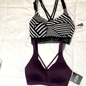 Victoria’s Secret Brand New w/tags Sports Bra’s 32DD Adjustable straps Wireless